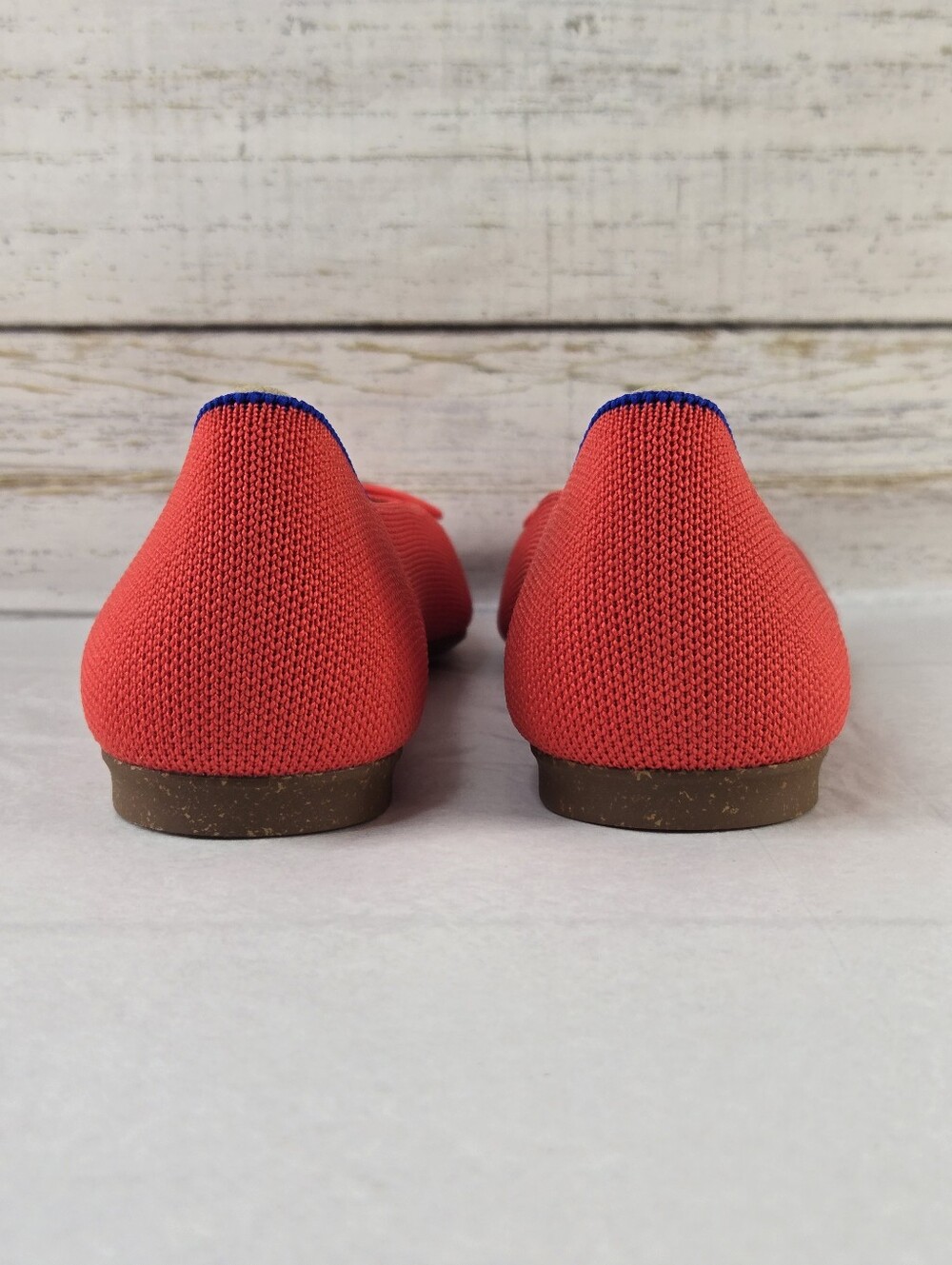 Rothy's The Ballet Flat Bow Accent Round Toe Glamour Red Women's Size 8 - Picture 4 of 14